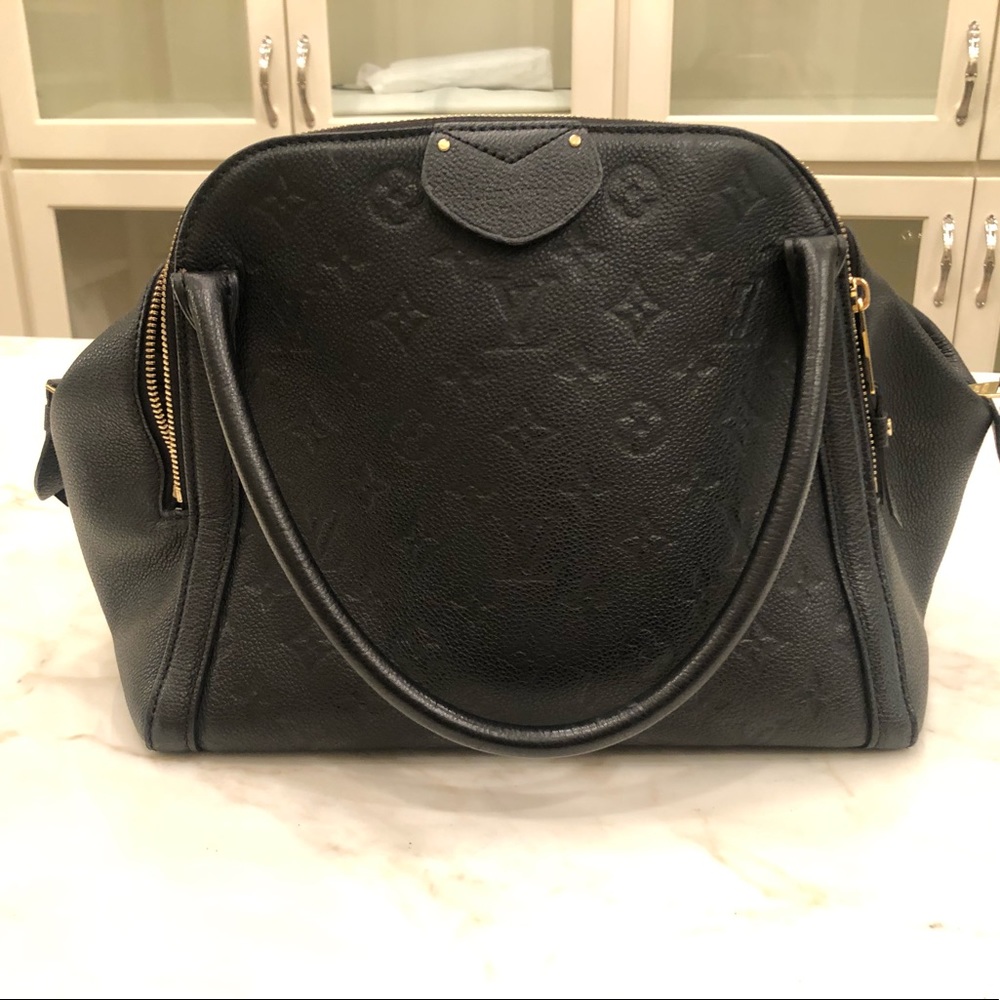 Louis Vuitton Black LV Monogrammed handle bag